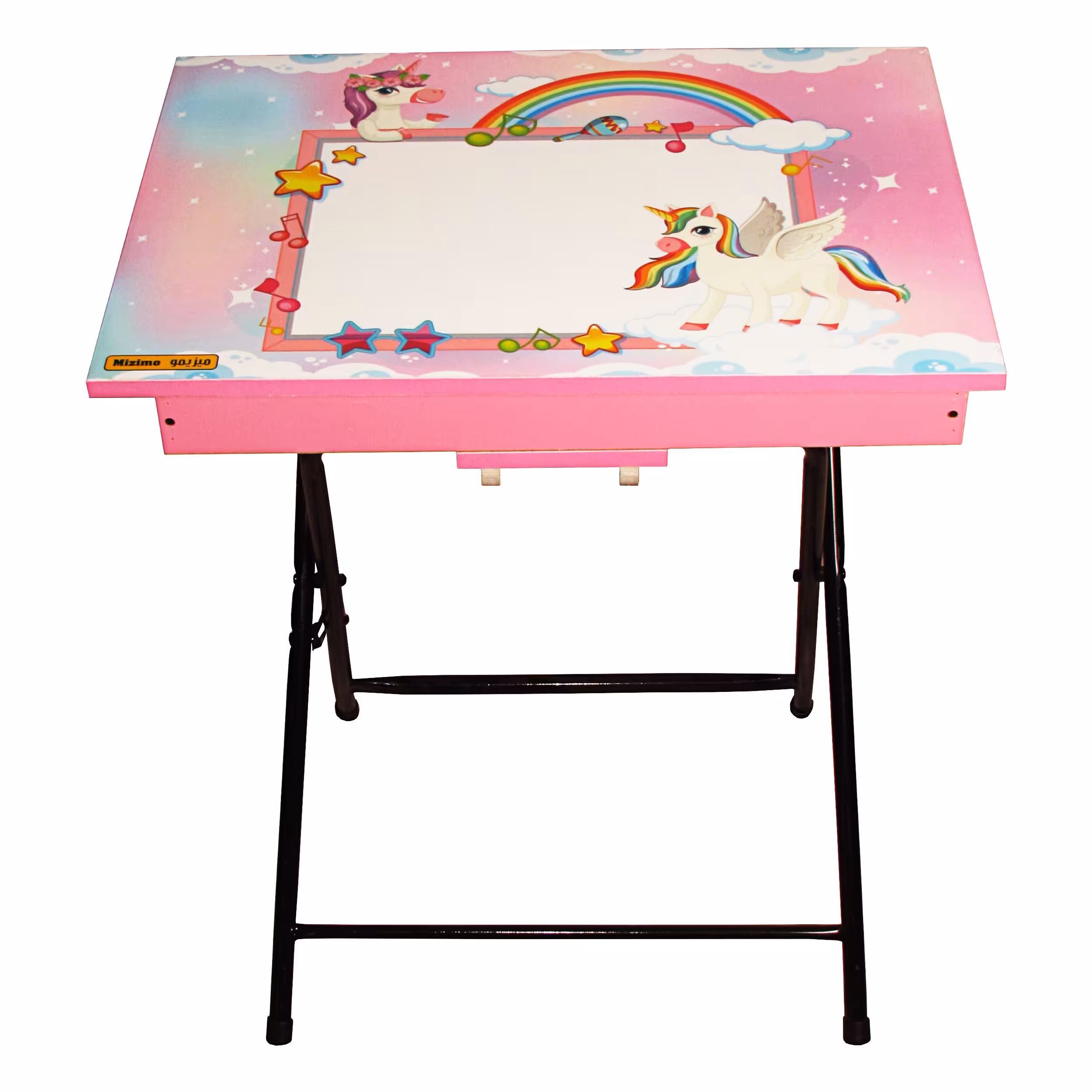 میز تحریر کودک میزیمو مدل باکسدار اسب تک شاخ کد 1001