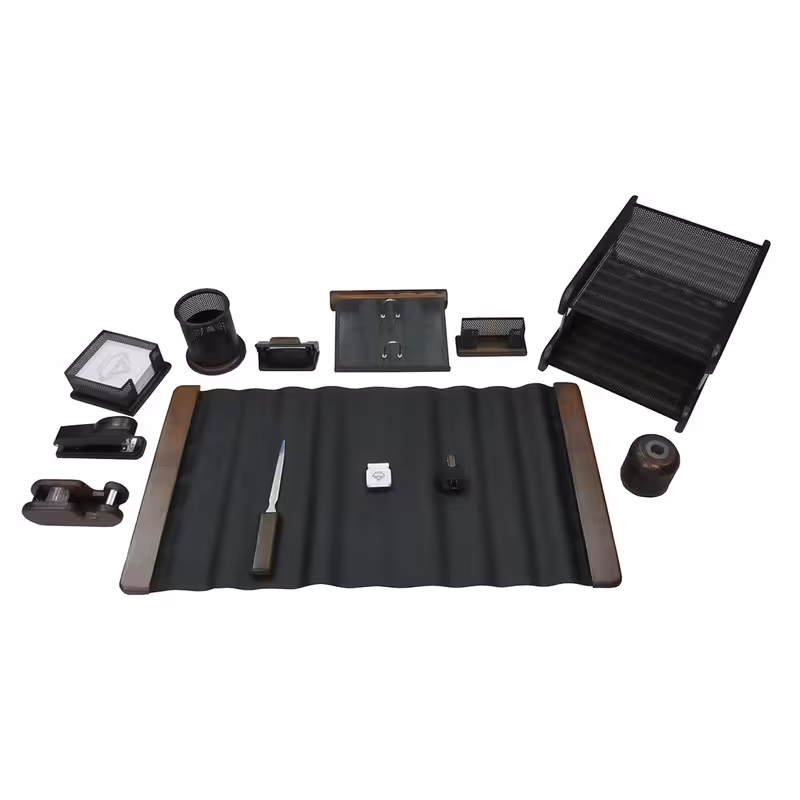 ست لوازم اداری رومیزی وافر مدل BR313 مجموعه 13 عددی