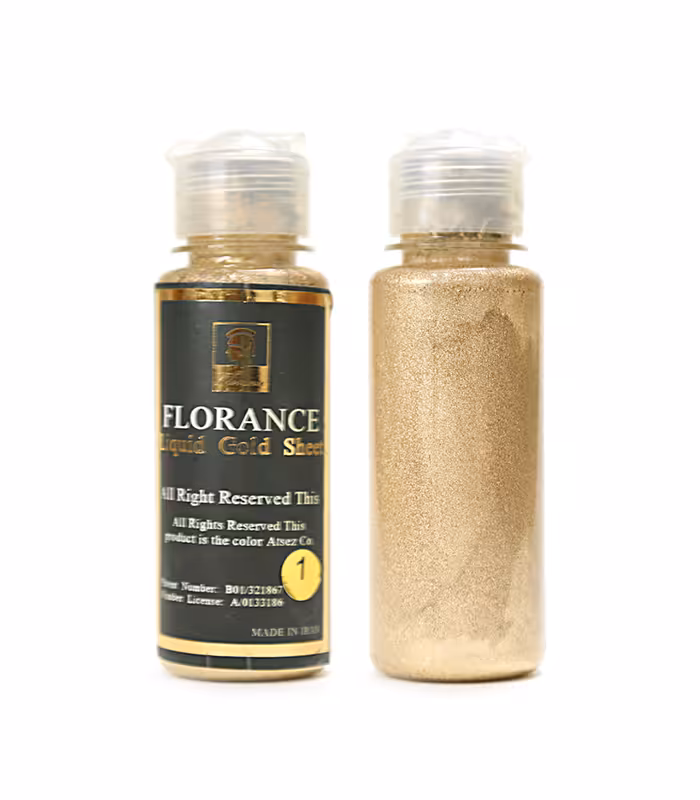 ورق طلا مایع فلورانس حجم 100 میلی لیتر کد 001