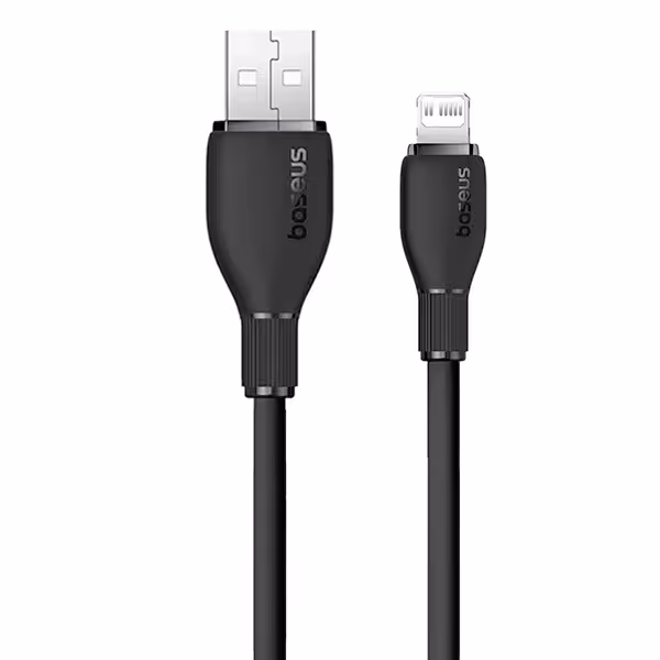 کابل تبدیل USB به لایتنینگ بیسوس مدل Pudding Series Fast Charging 2m Cluster Black