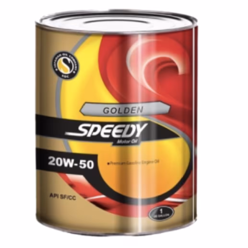 روغن موتور اسپیدی طلایی وزن حدود 3800ساخت شرکت سپاهان با کارکرد خوب روغن با کیفیت عالی و چهار فصل سال 