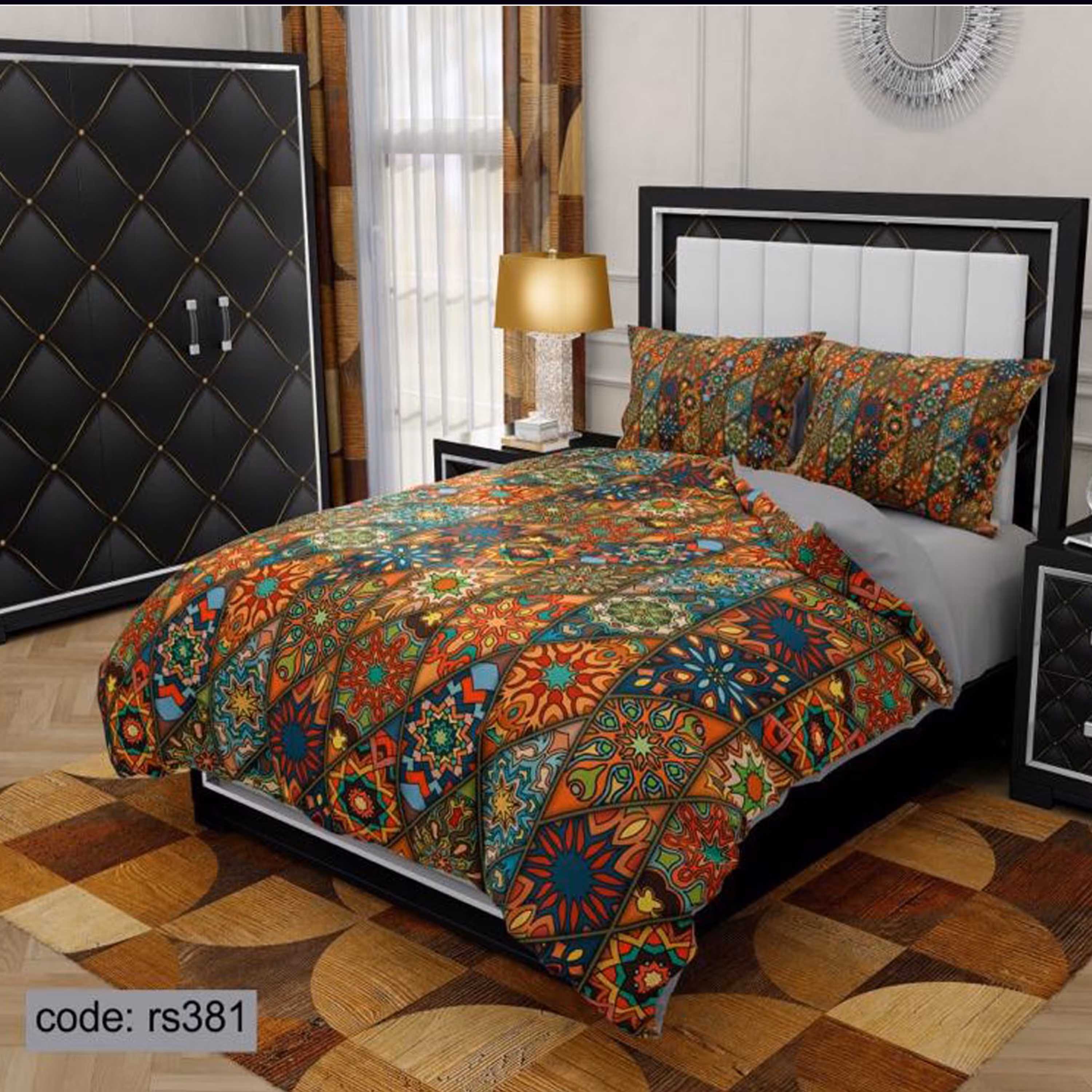 سرویس روتختی 1 نفره تنسل چاپی برندترک لند (Turk Land)  کد rs 381