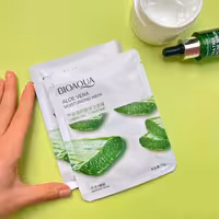 ماسک ورقه  ای آبرسان صورت  آلوئه ورا از برند بیوآکوا 25 گرمی
