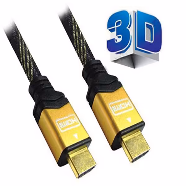 کابل HDMI سرپوش طلایی سه بعدی 5 متر فرانت مدل FN-HCB050