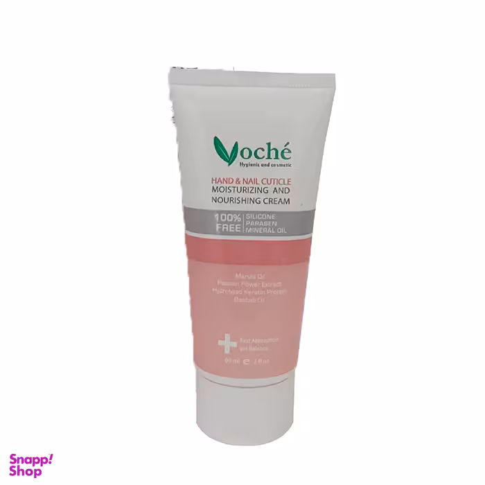 کرم مرطوب کننده وچه (Voche) مناسب دست و ناخن حجم 60 میلی‌لیتر