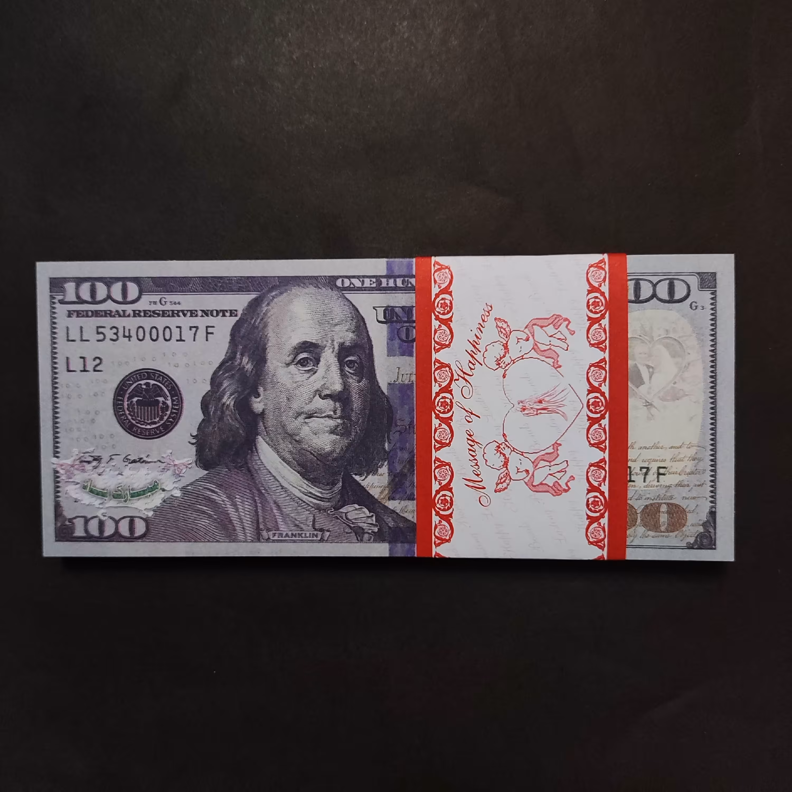 صد دلاری تقلبی بسته 100 عددی 
