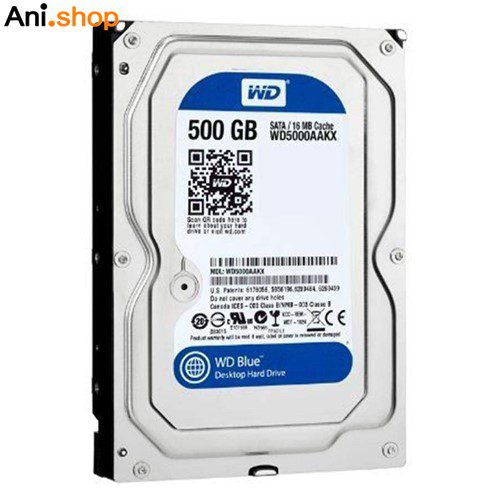 هارد دیسک اینترنال وسترن دیجیتال blue ظرفیت 500 گیگابایت کد 404