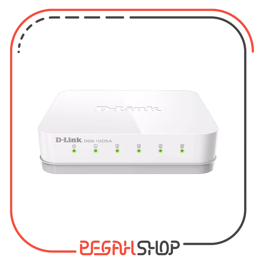 سوییچ دسکتاپ 5 پورت گیگابیتی برند D-Link مدل DGS-1005A