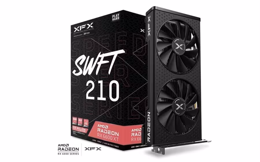 کارت گرافیک  ایکس اف ایکس مدل Speedster SWFT 210 AMD Radeon™ RX 6600 XT Core Gaming حافظه 8 گیگابایت