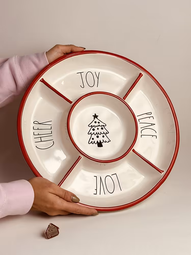 بشقاب 5 قسمتی سایز بزرگ تنقلات کد002250