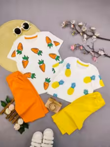 تیشرت وشلوارک اسپرت هویج وآناناس