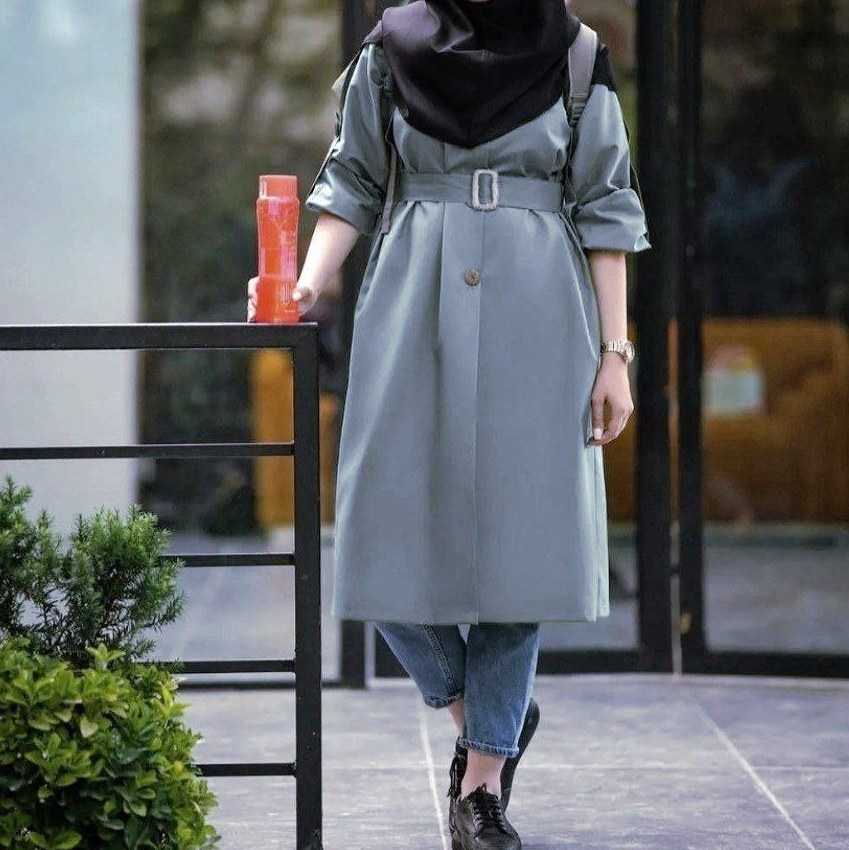 مانتواسپورت کاترین کمربندار