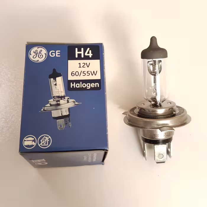 لامپ چراغ جلو 206 و L90 پایه H4 سه خار جنرال مجارستان 