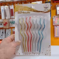 شمع ماکارونی، رنگی 