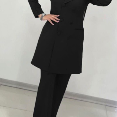 مانتو شلوار زنانه کرپ جنس محصول مازراتی اعلا هس مدل مانتو شلوار آدرینا