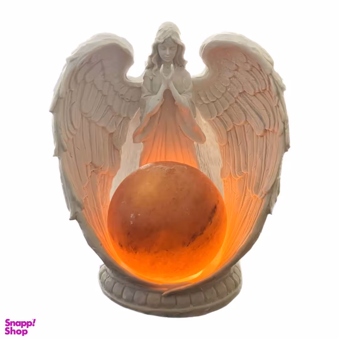 آباژور مدل فرشته با گوی سنگ نمک