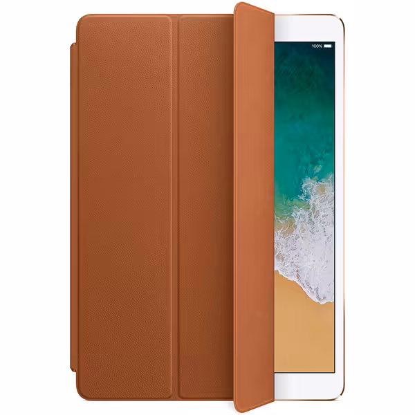 کاور آیپد پرو 10.5 اینچ اسمارت کاور چرم مدل Leather Smart Cover قهوه ای - Hiapple.ir