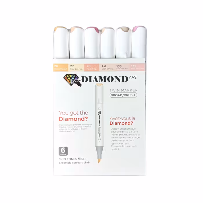 ماژیک راندو دیاموند طیف پوست ست A