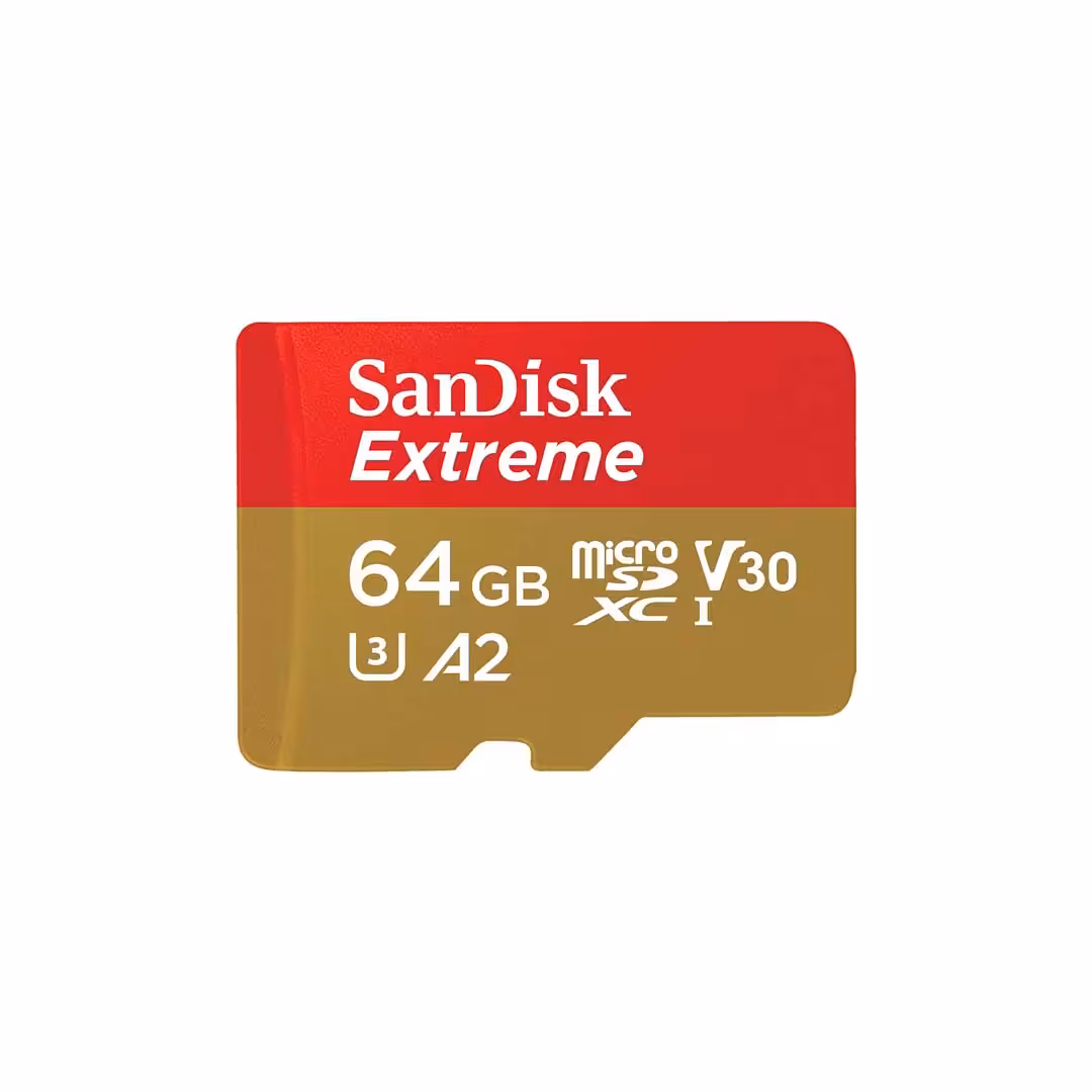 کارت حافظه MicroSDXC سن دیسک مدل EXTREME کلاس A2 استاندارد UHS-I U3 سرعت 160MBps با ظرفیت 64 گیگابایت