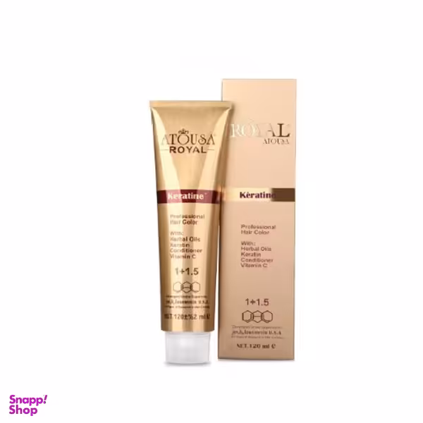 رنگ مو آتوسا رویال شماره 11.5 رنگ بلوند طلایی پلاتینه حجم 120 میلی‌ لیتر