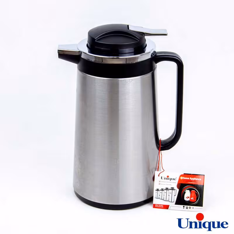 فلاسک 1 لیتری یونیک استیل شیشه دار مدل 1802