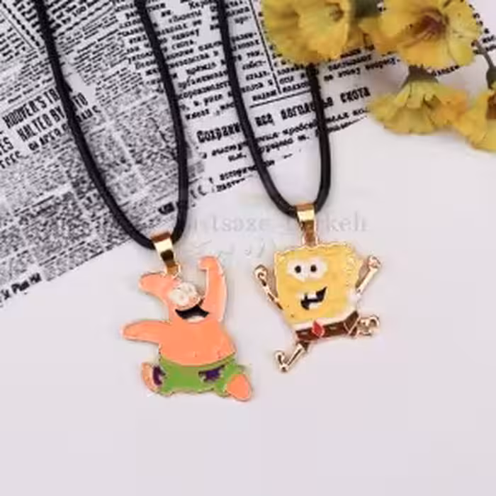 ست گردنبند باب اسفنجی و پاتریک فانتزی و کارتونی