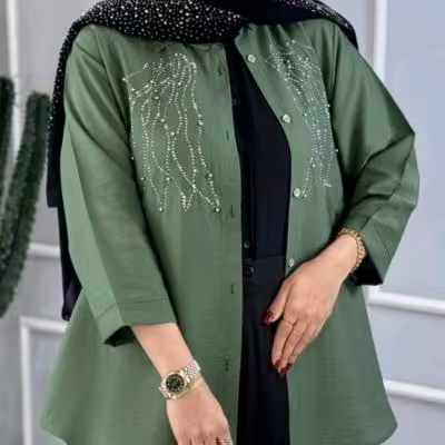 شومیز نگین آبشاری بابوس