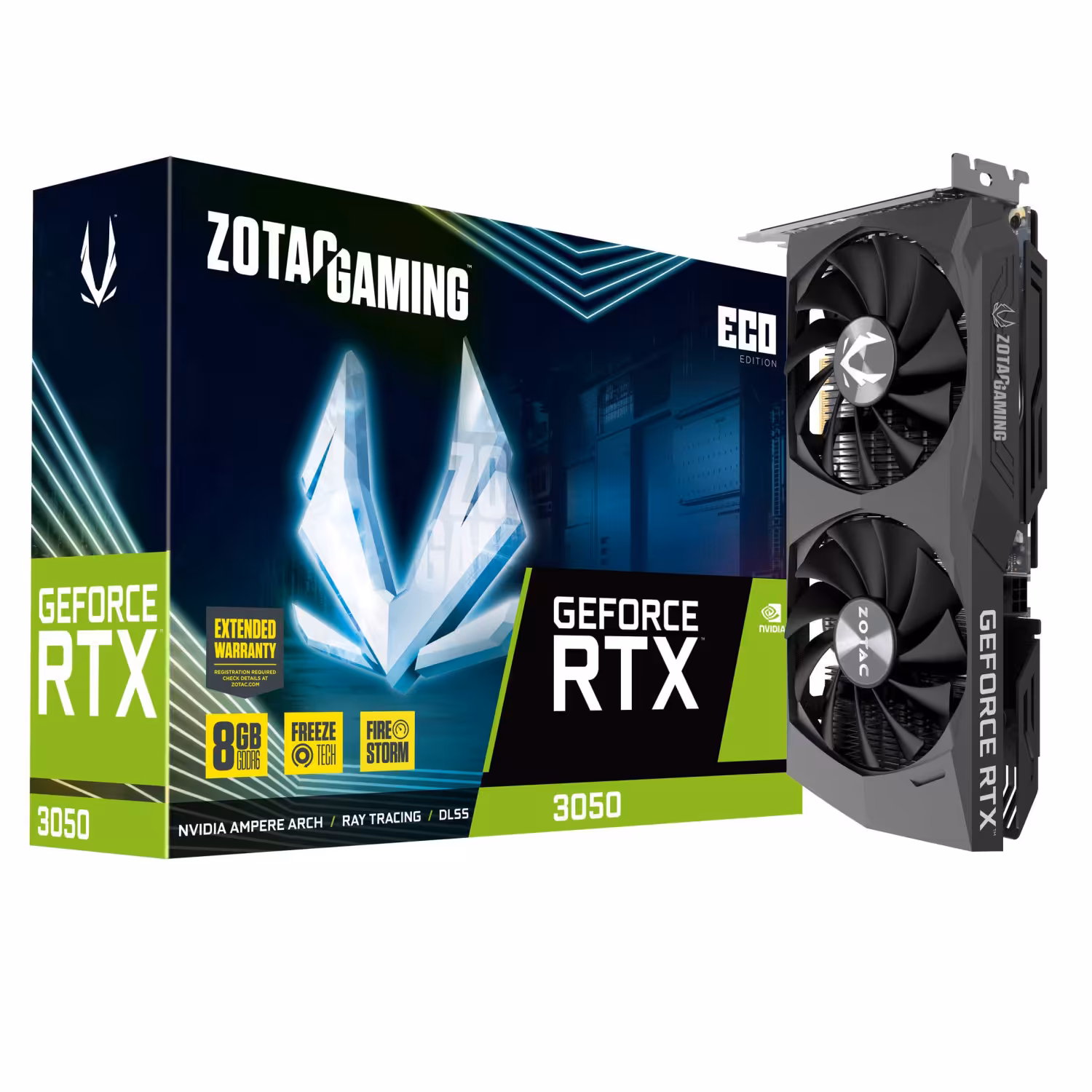 خرید کارت گرافیک Zotac RTX 3050 ECO 8GB با بهترین قیمت