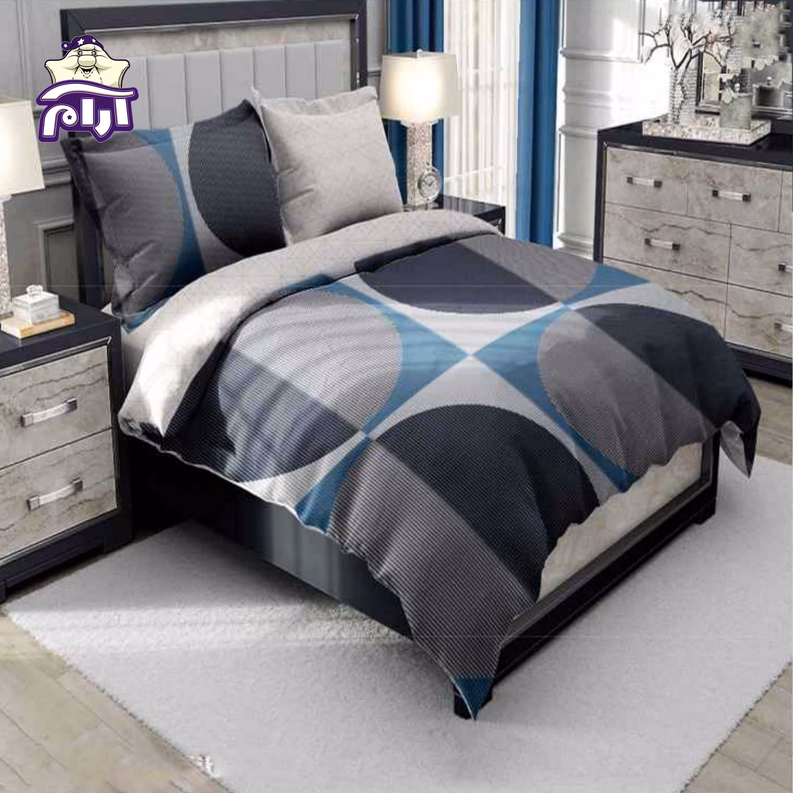 سرویس روتختی لحاف دو نفره سارای 4 تکه کد 1197