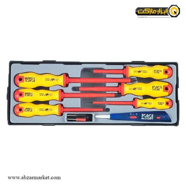 ست پیچ گوشتی دو سو و چهارسو فورس 7 عددی مدل T20712N