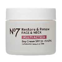 کرم روز جوانساز و بازسازی پوست صورت و گردن نامبر سون No7 مدل Restore & Renew حجم 50 میل | حاوی ضد آفتاب SPF15