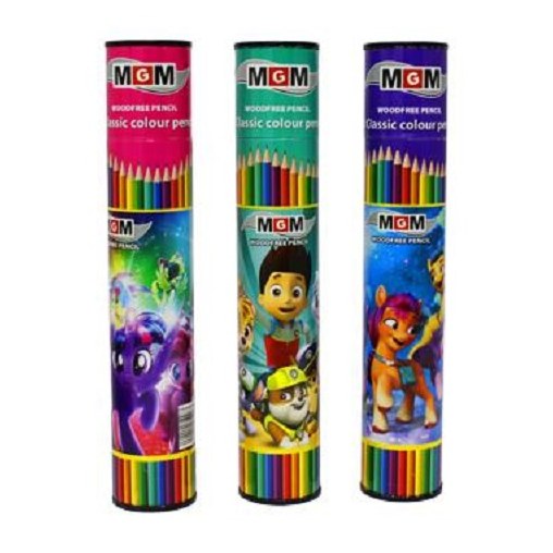 مداد رنگی 12 رنگ MGM لوله ای 