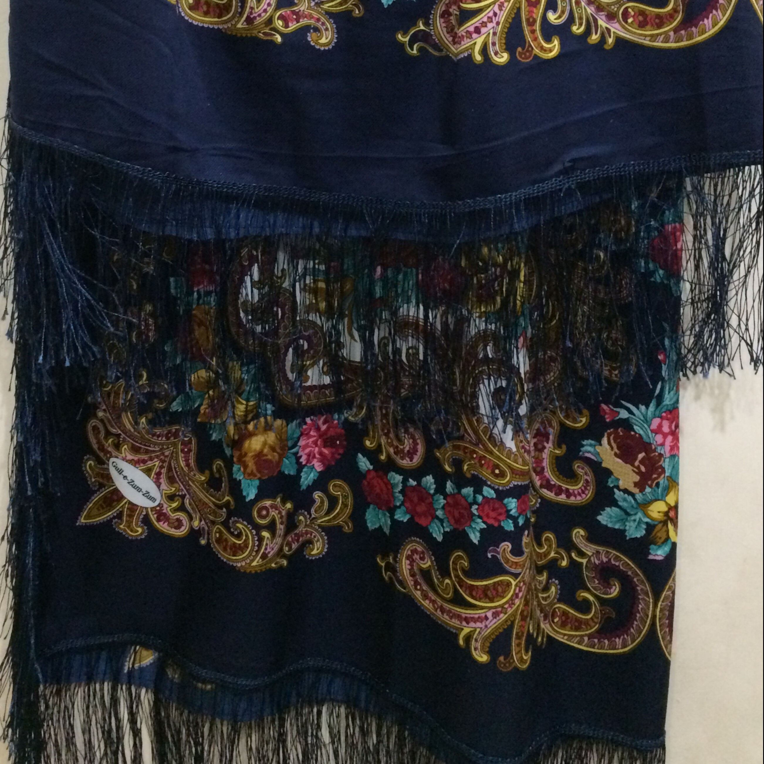روسری ساتن ریشه دار