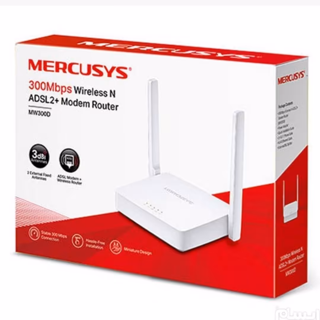 Mercusys 300 Mbps Wireless N  ADSL2+ Modem Router MW300D