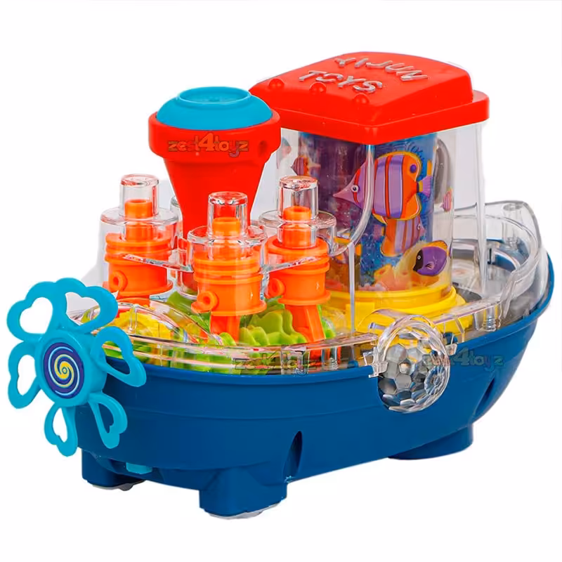 اسباب بازی موزیکال قایق چرخ دنده ای نشکن دوکاره اورجینال پارت نامبر اصلی گارانتی