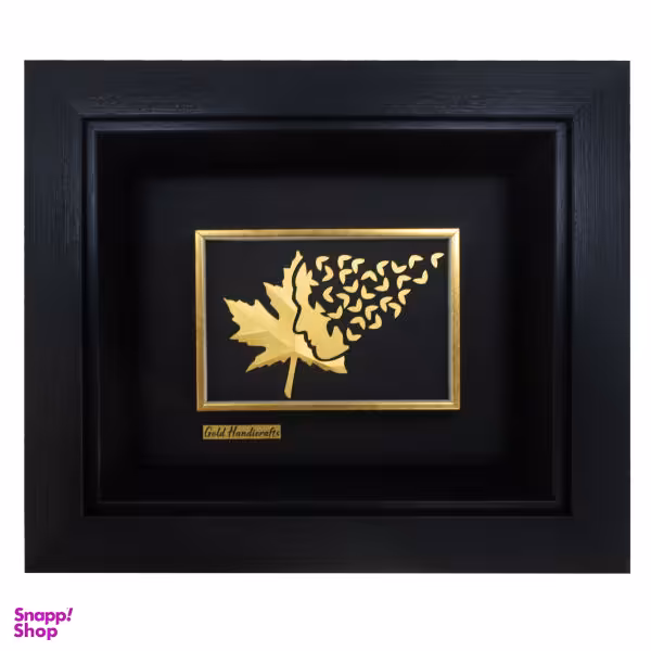 تابلو طلا کوب زرکات طرح رخ پاییز مدل F164