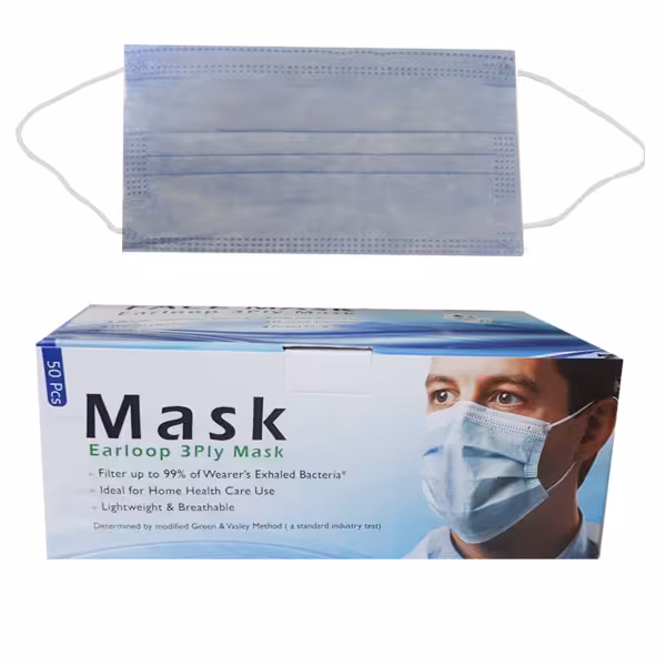 ماسک سه لایه جراحی کش دار 50 عددی Face Mask