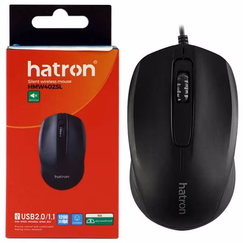 ماوس سیمی بی صدا هترون Hatron HM402SL