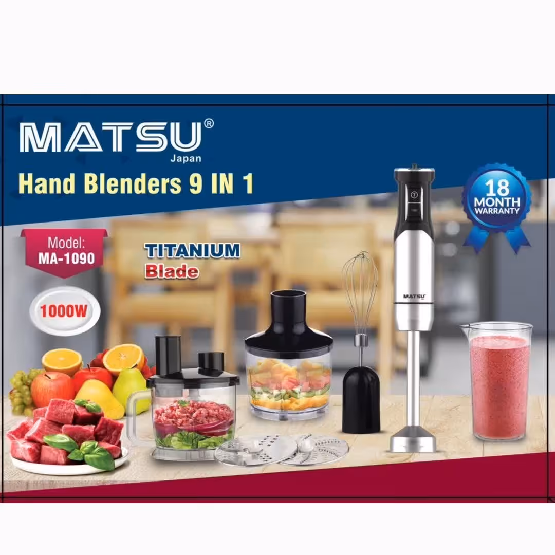 گوشت کوب برقی 9 کاره ماتسو تحت لیسانس ژاپن مدل 1090