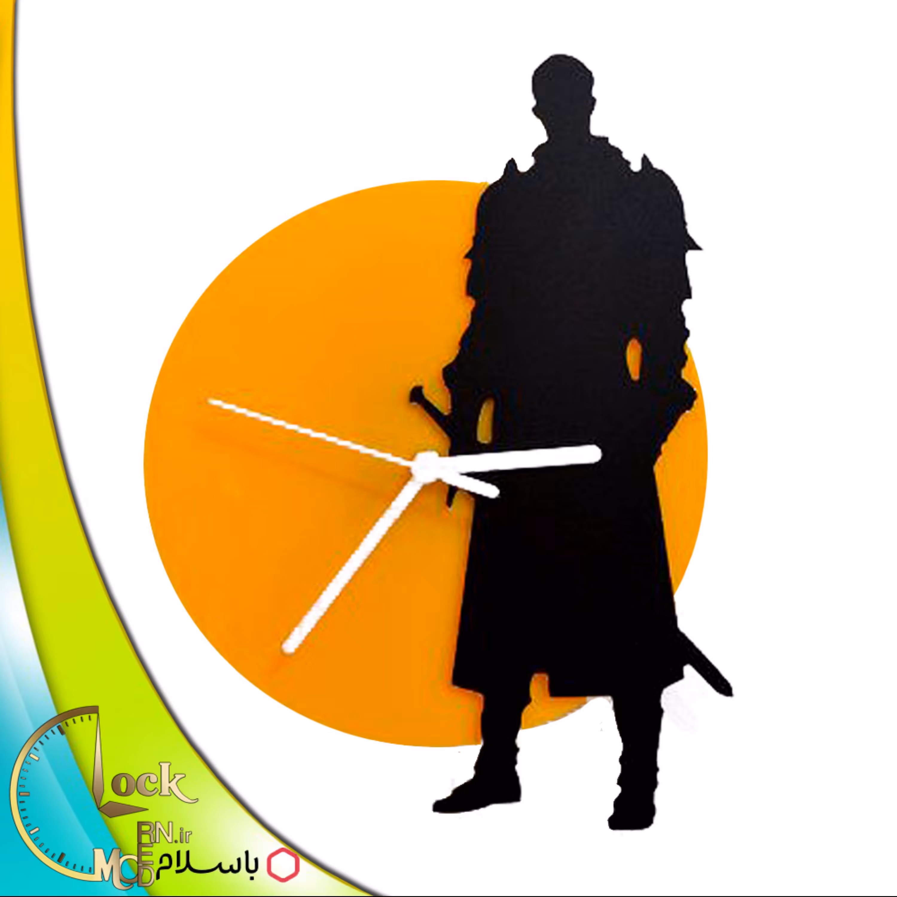 ساعت دیواری طرح گلادیاتور کد 139