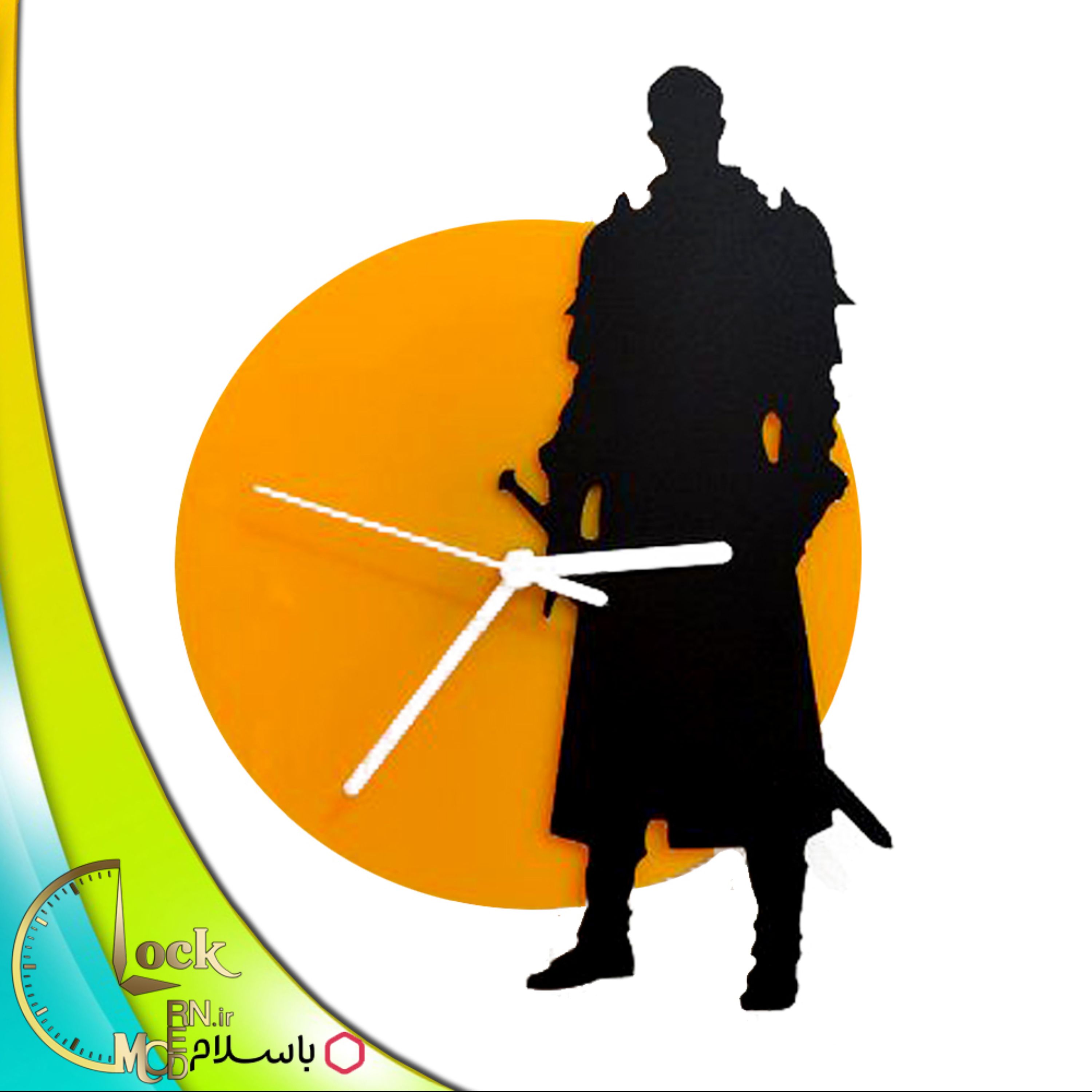 ساعت دیواری طرح گلادیاتور کد 139