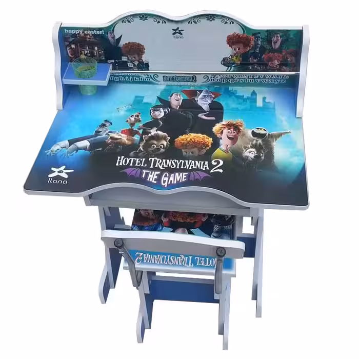 خرید میز و صندلی تحریر کودک طرح هتل ترانسیلوانیا مدل MDF