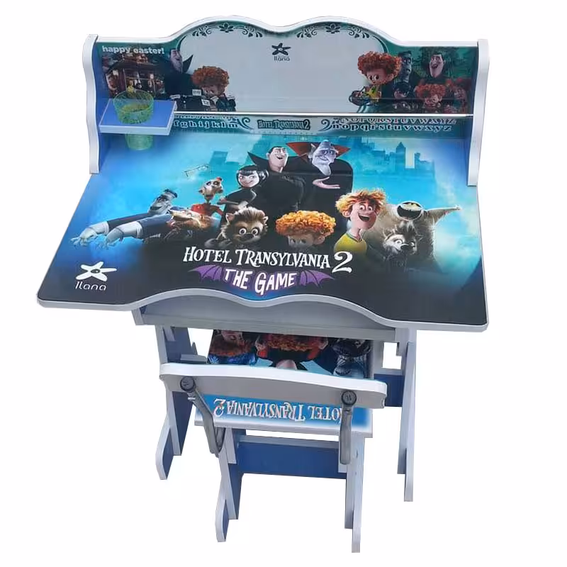 خرید میز و صندلی تحریر کودک طرح هتل ترانسیلوانیا مدل MDF