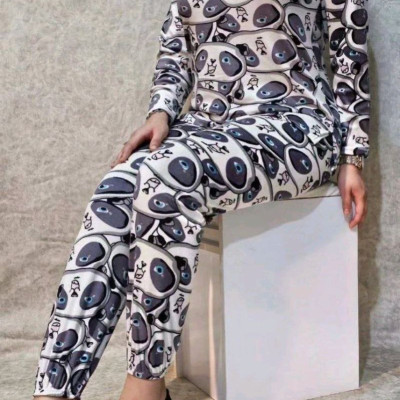 ست بلوز شلوار مخمل استیکری 61532