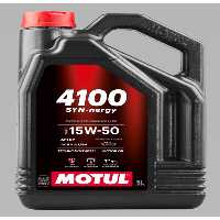 روغن و مکمل موتور 4100 SYN NERGY 15W 50 5L Motul