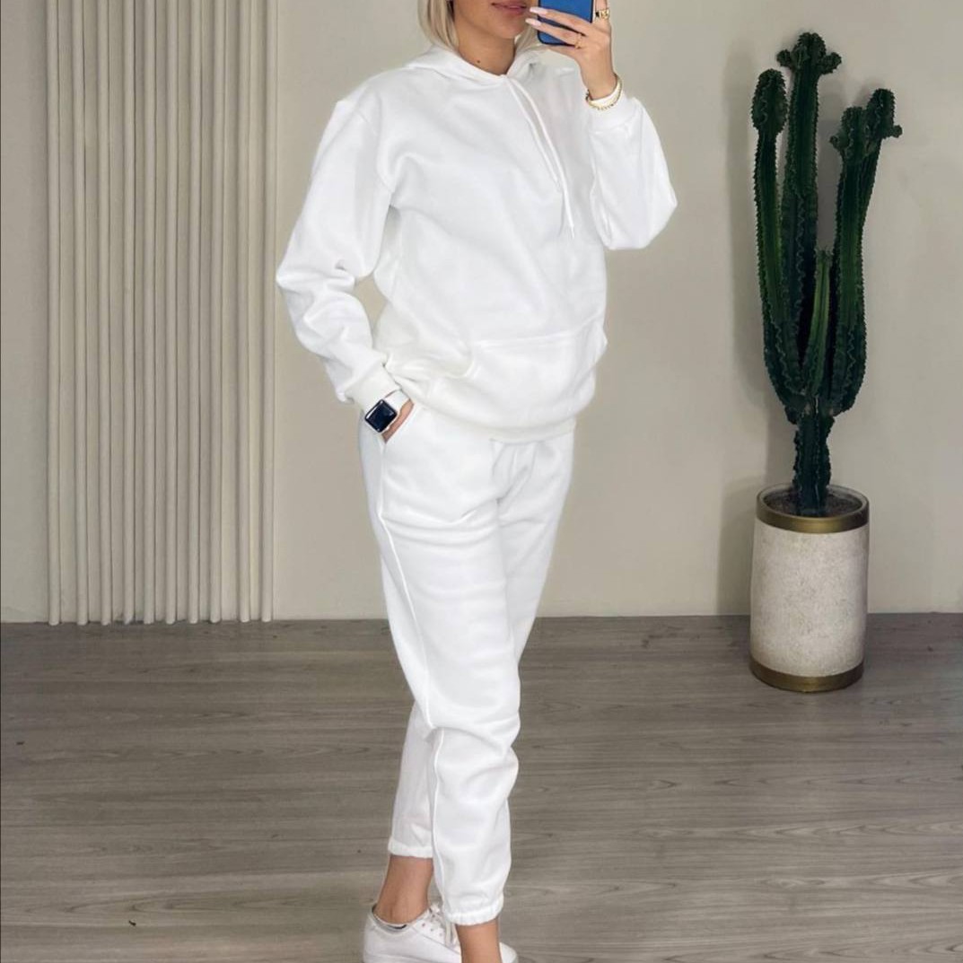 ست هودی شلوار جنس دورس سه نخ درجه یک سایز 38تا 44 ارسال رایگان ست دخترانه ست اسپرت ست زنانه