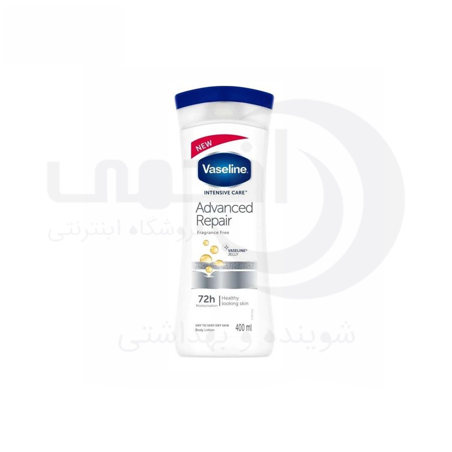 لوسیون بدن وازلین مدل Advanced Repair حجم 400میل - فروشگاه اینترنتی افخمی