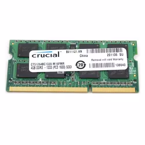 رم لپ تاپ کروشیال مدل 1333 DDR3 PC3 10600s MHz ظرفیت 4گیگابایت