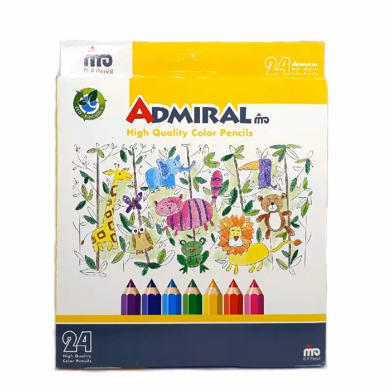 مداد رنگی 24 رنگ آدمیرال مدل 761C24