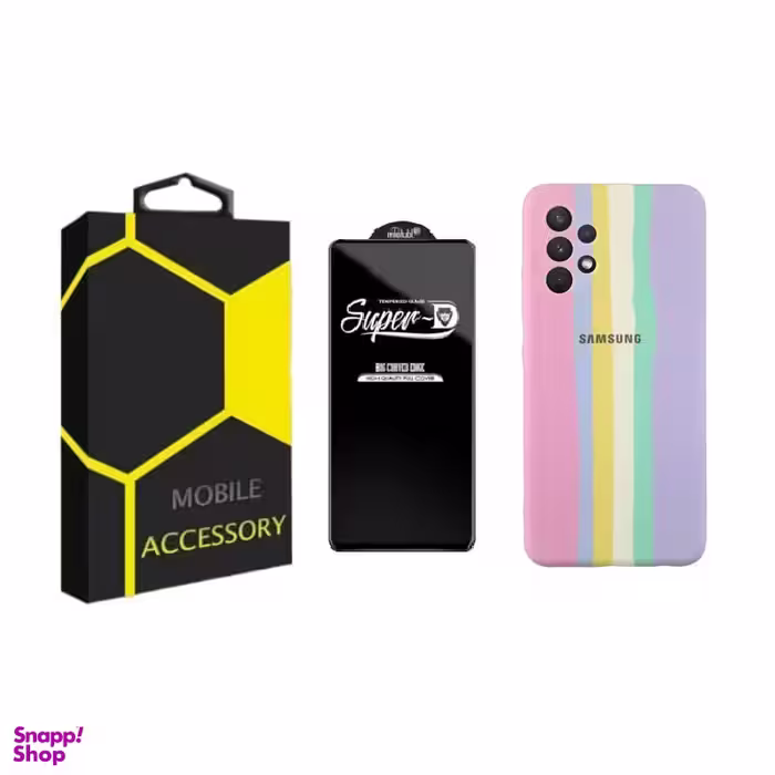 کاور گوشی موبایل مدل آبرنگی مناسب سامسونگ Galaxy A13 4G به همراه محافظ صفحه نمایش SuperD